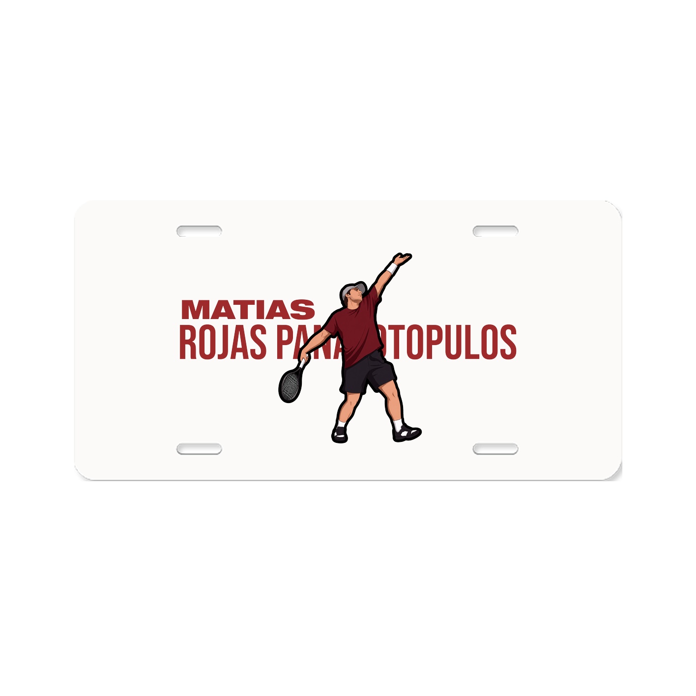 License Plate — Player Name in Classic