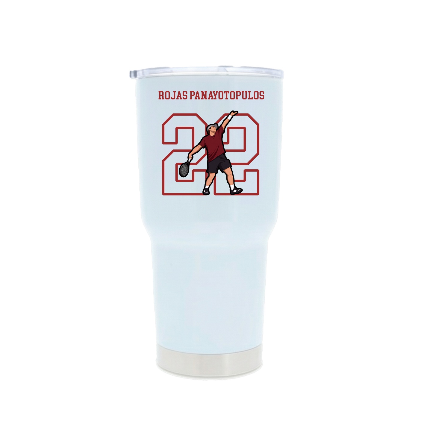30oz Stainless Steel Tumbler — Shirsey in White