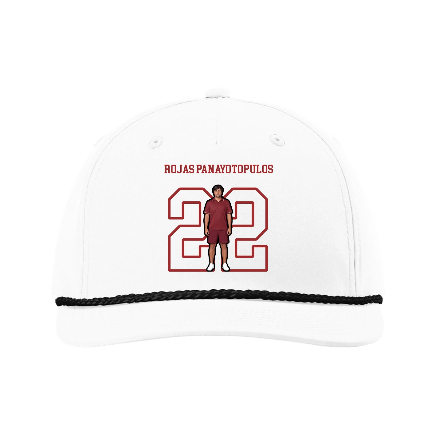 Five-Panel Classic Rope Cap — Shirsey in White