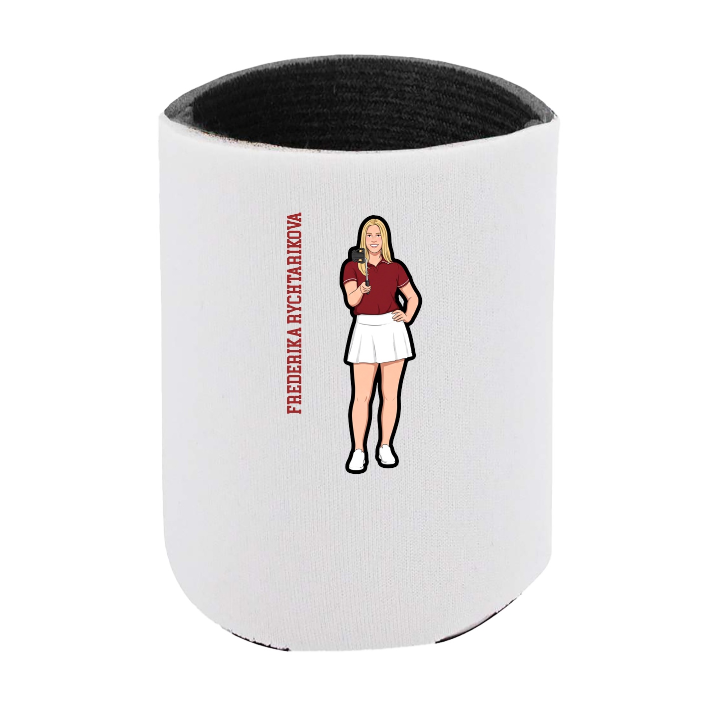 Can Holder — Name Vertical in White