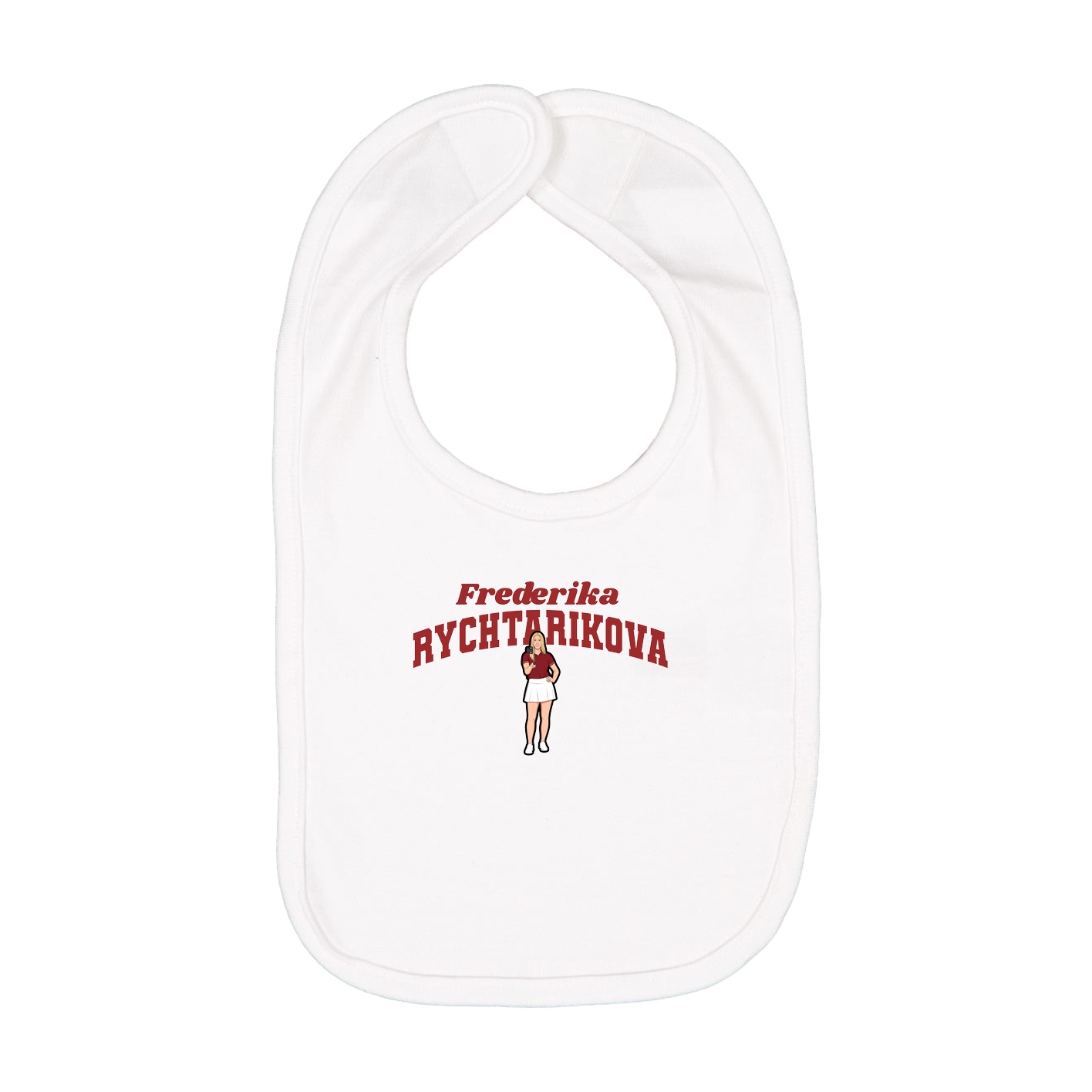 Infant Bib — Signature Arch in White