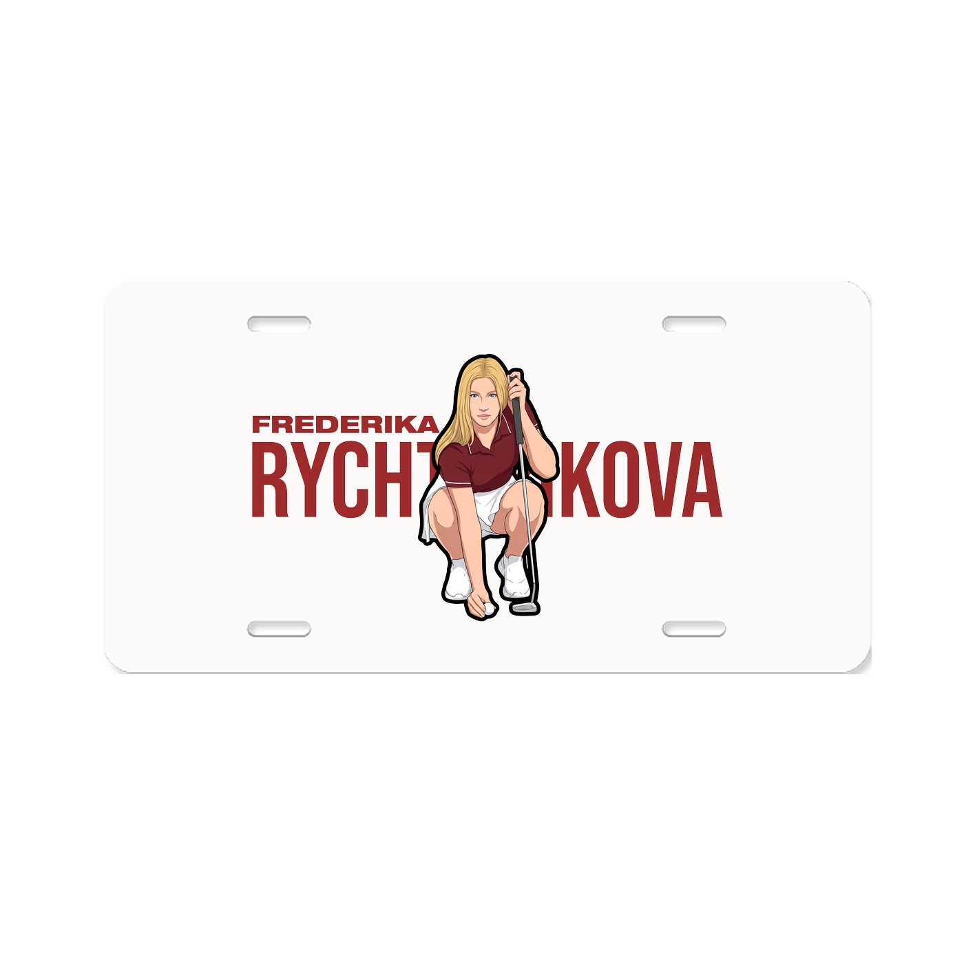 License Plate — Player Name in Classic
