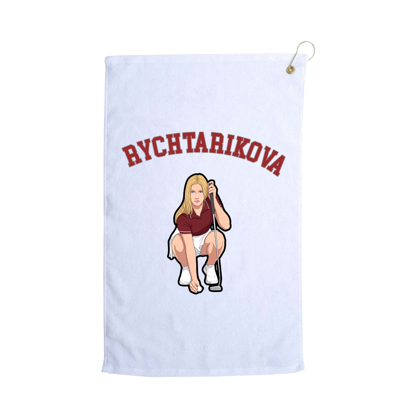 Golf Towel — Shirsey Arch in White