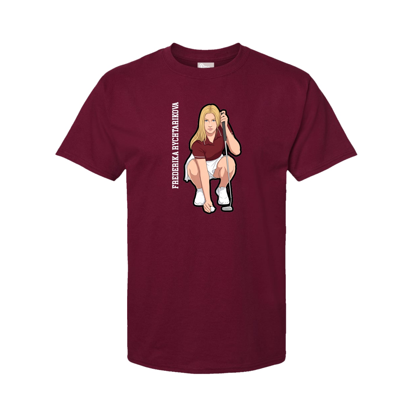 Tee — Name Vertical in Cardinal