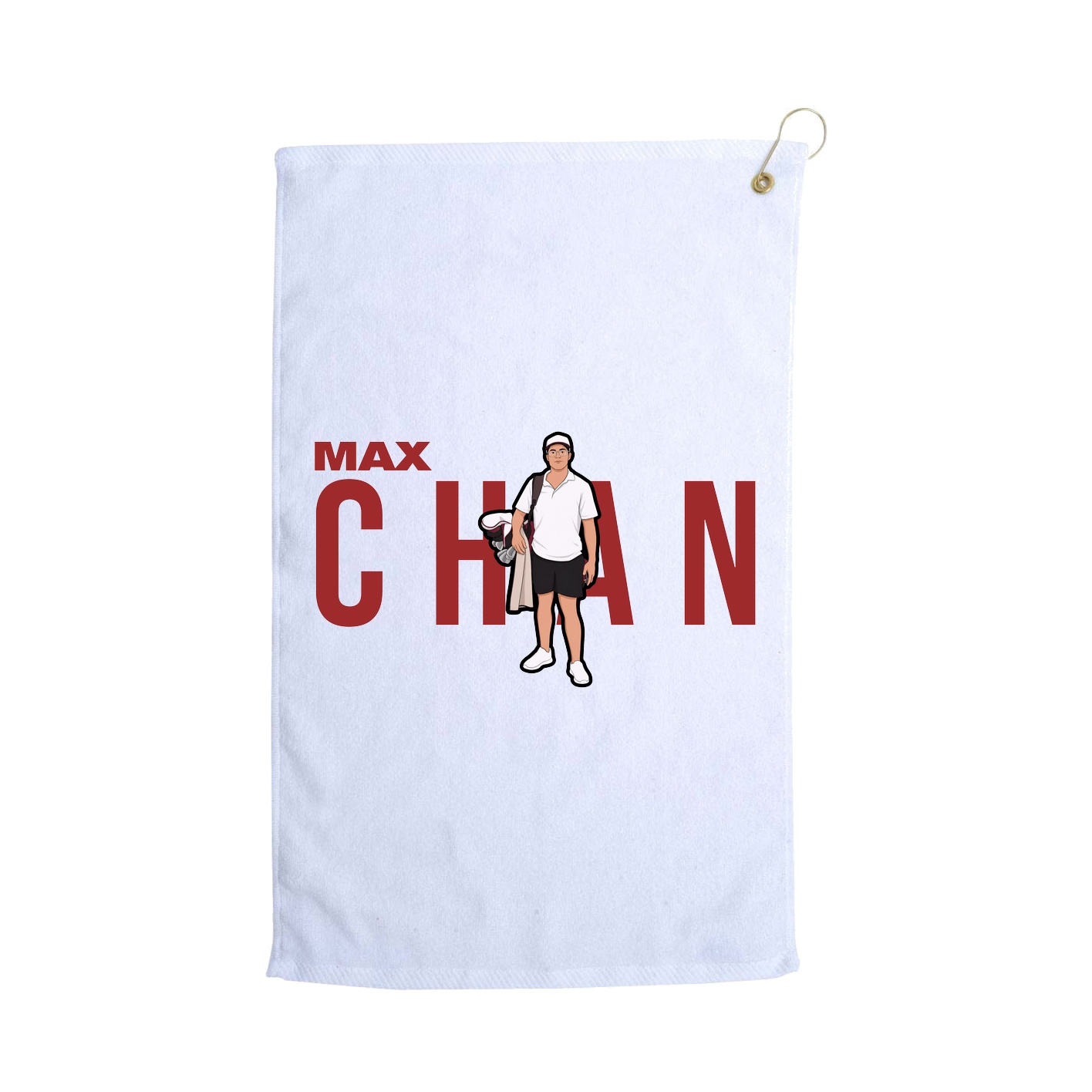 Golf Towel — Player Name in White