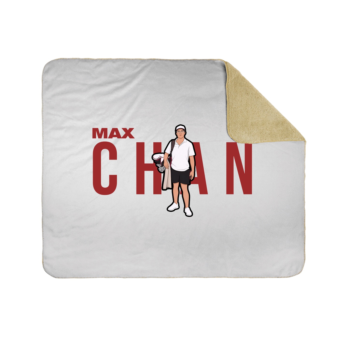 Throw Blanket — Player Name in White