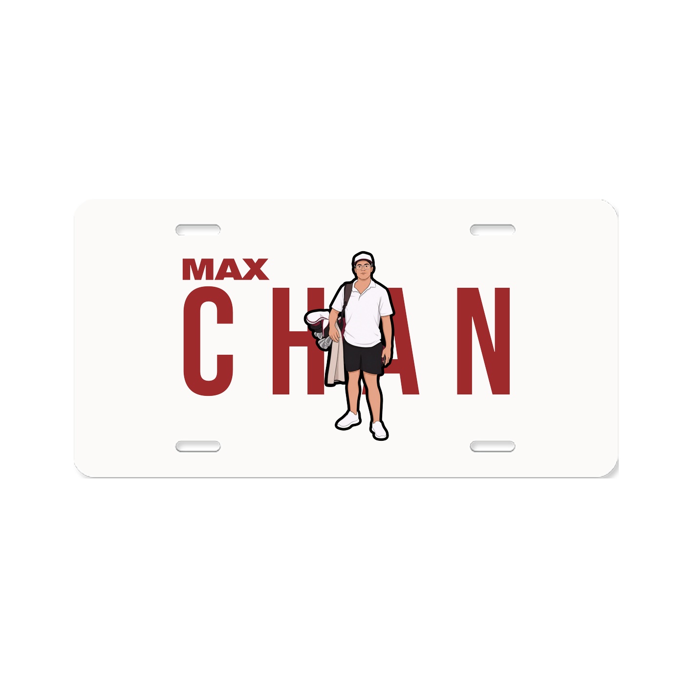 License Plate — Player Name in Classic