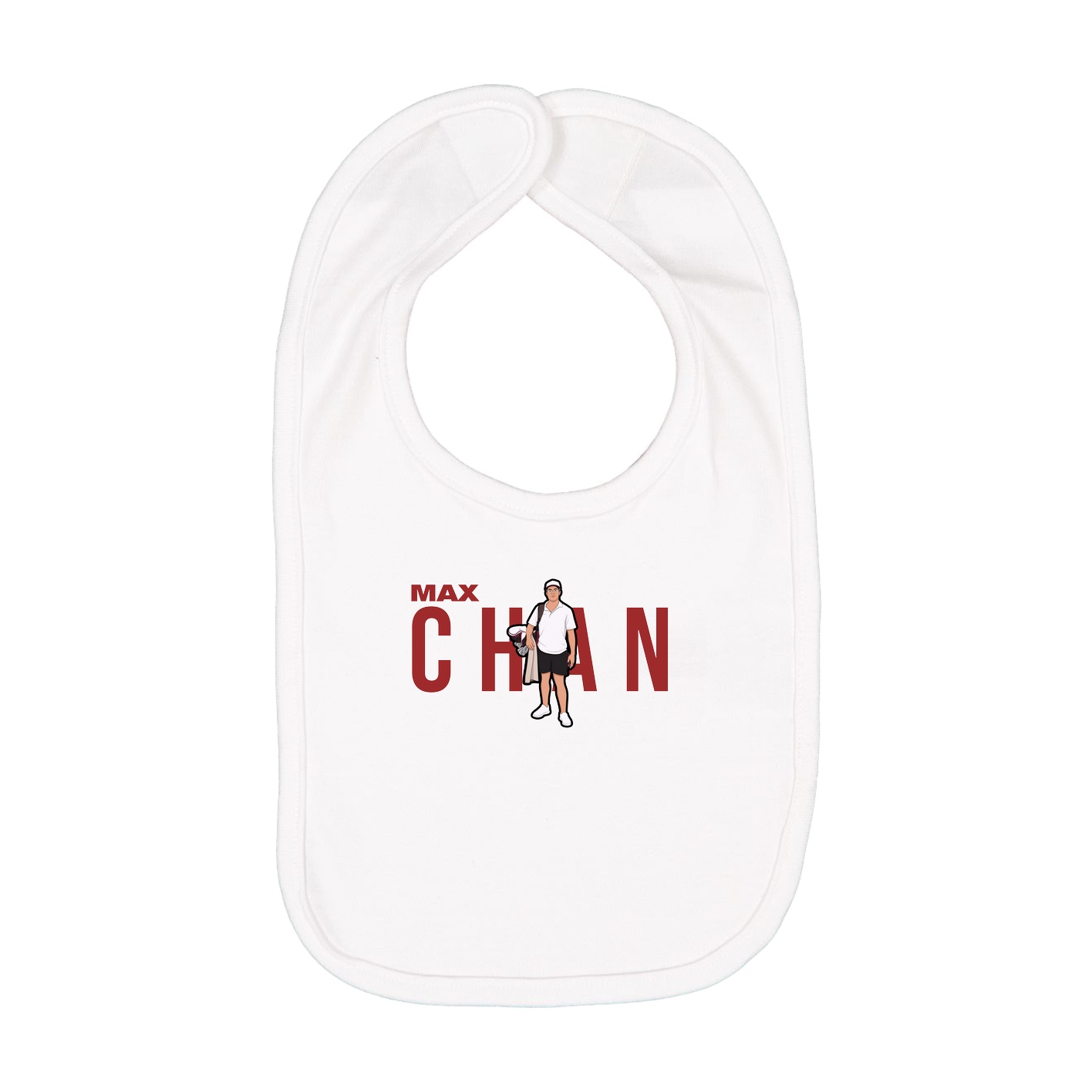 Infant Bib — Player Name in White