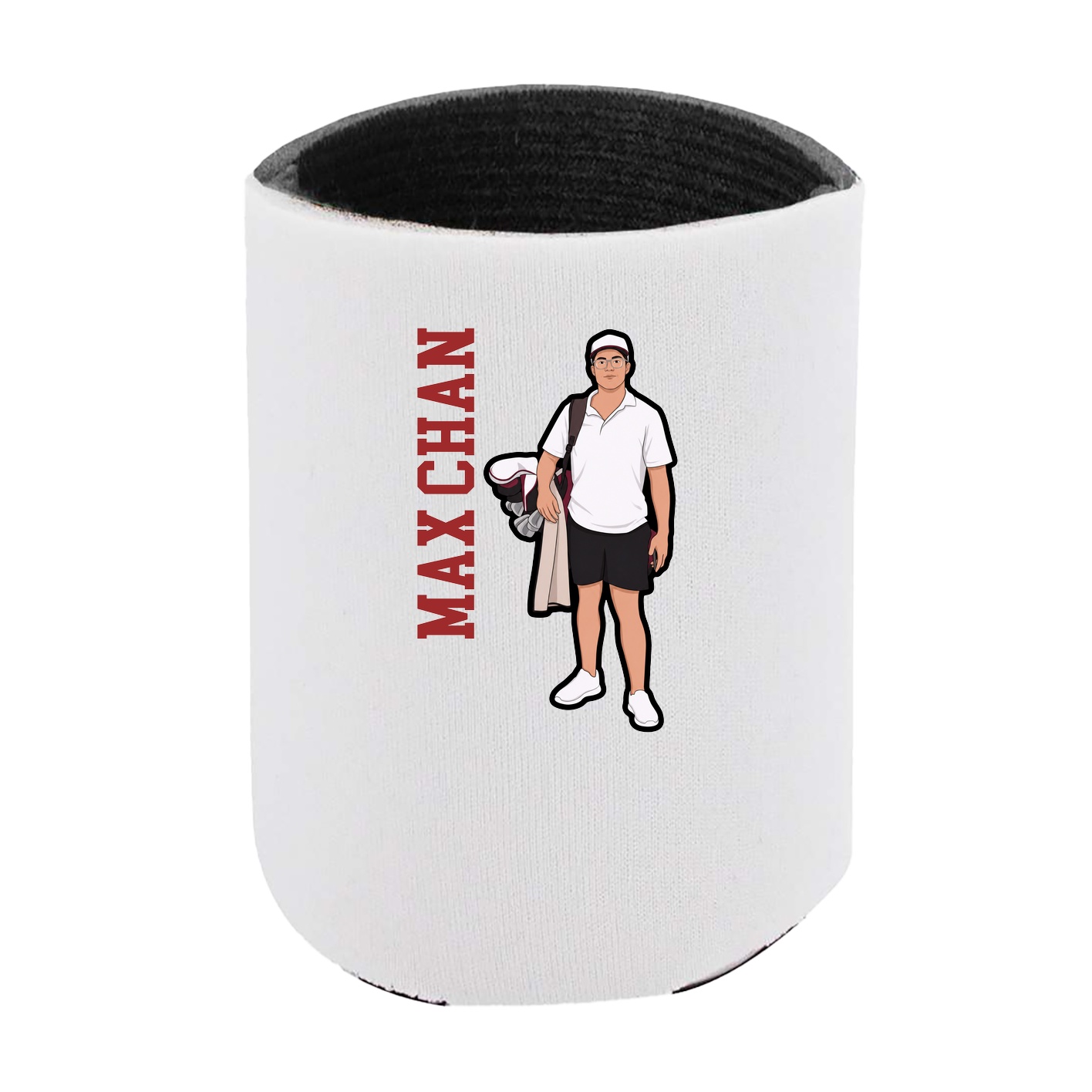 Can Holder — Name Vertical in White