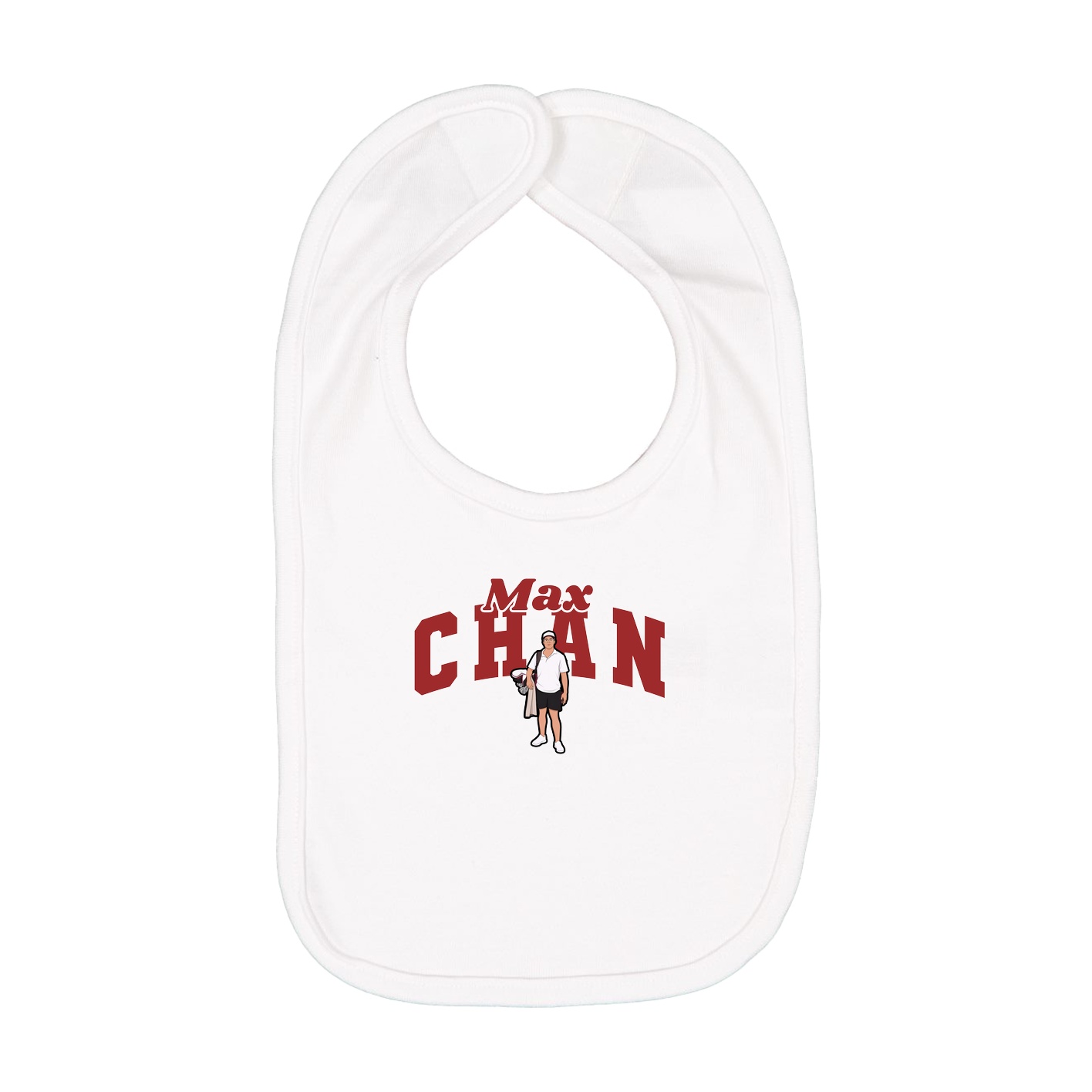 Infant Bib — Signature Arch in White