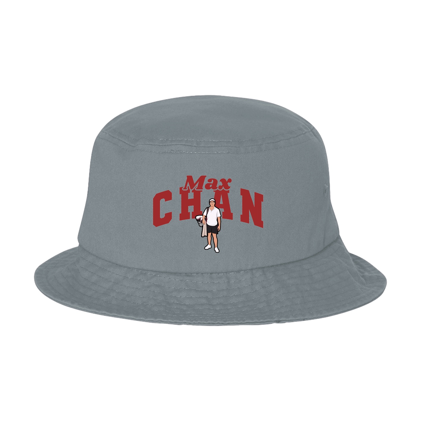 Bucket Cap — Signature Arch in Grey