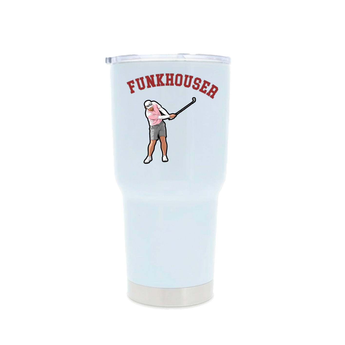 30oz Stainless Steel Tumbler — Shirsey Arch in White