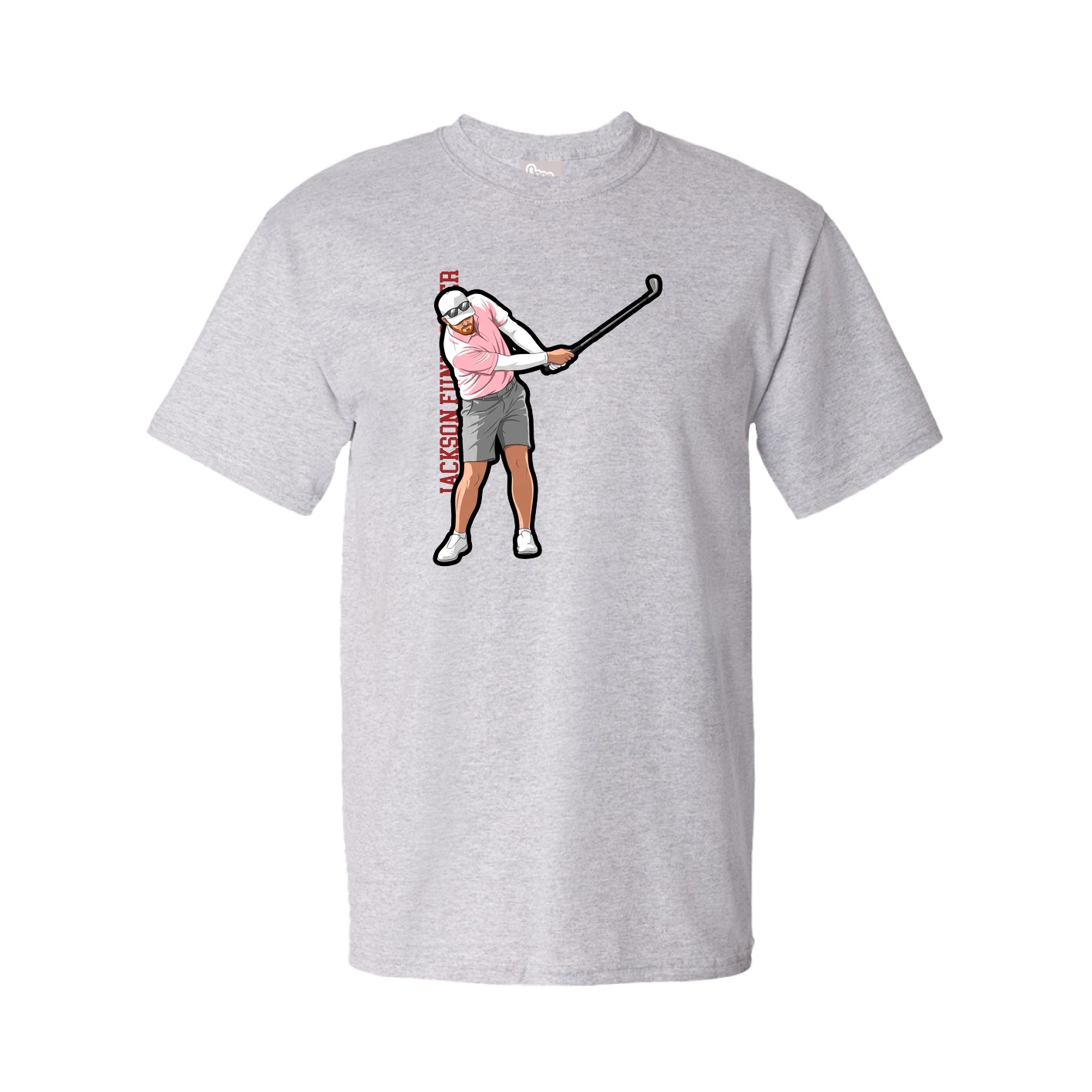 Tee — Name Vertical in Grey