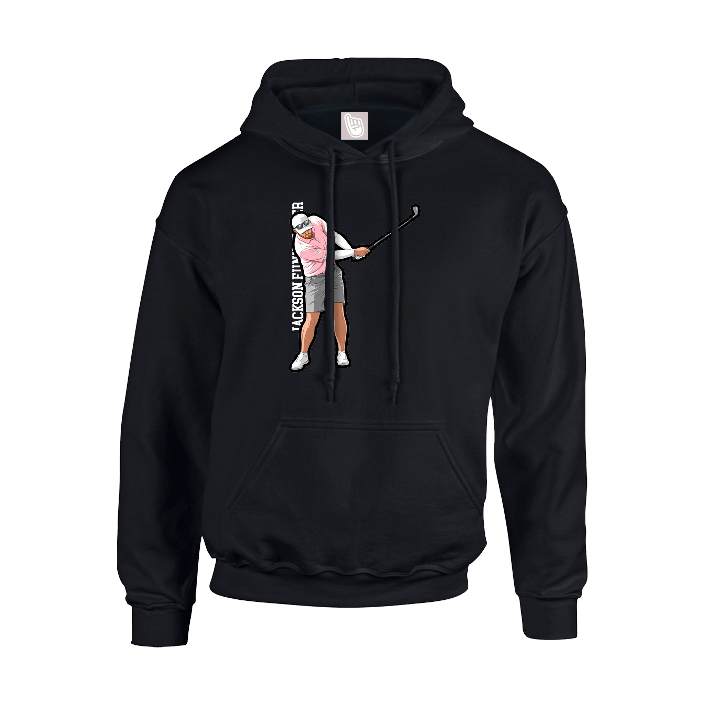 Hoodie — Name Vertical in Black