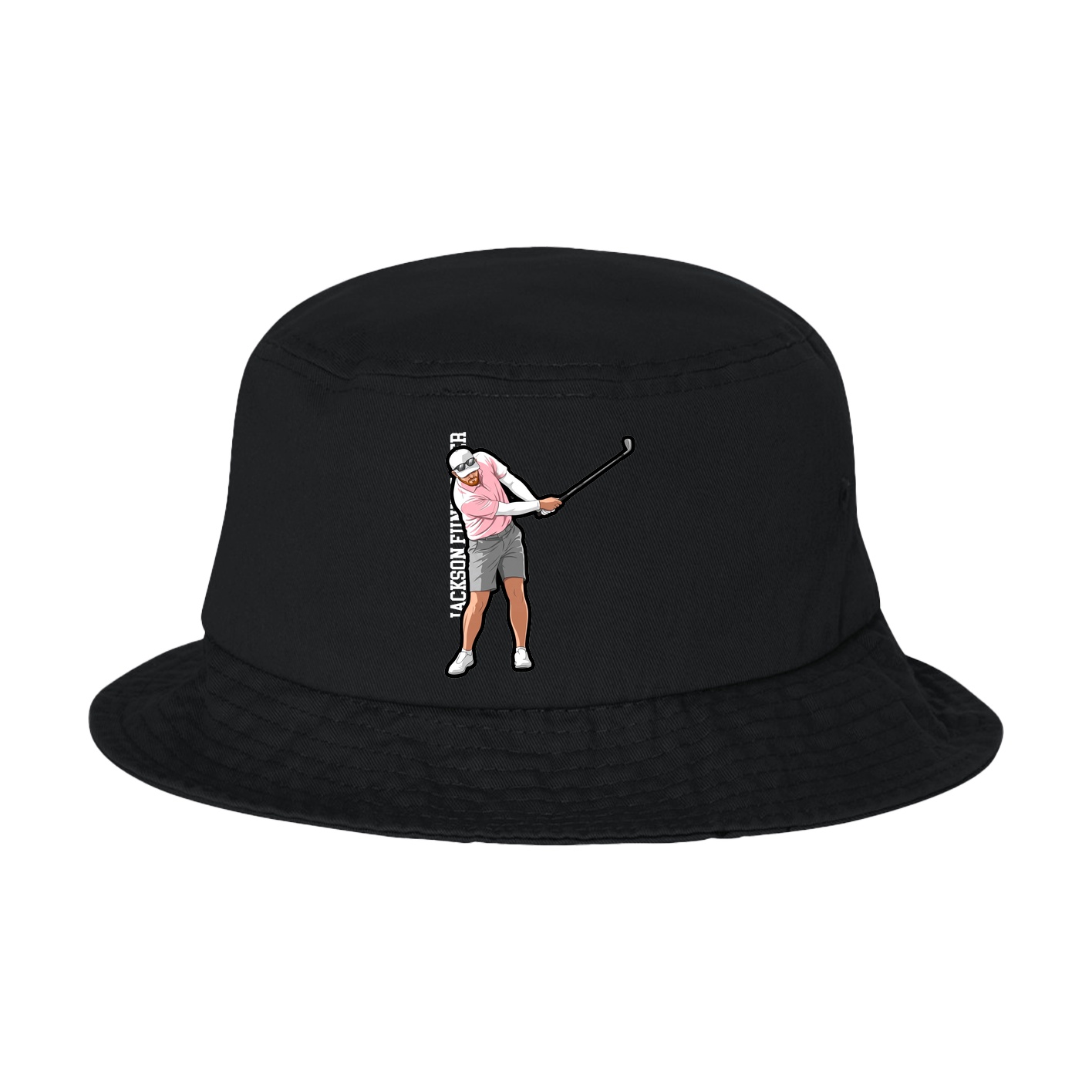 Bucket Cap — Name Vertical in Black