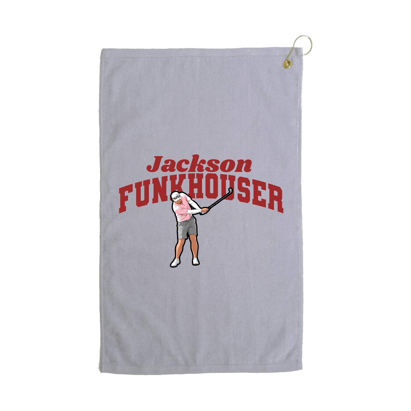 Golf Towel — Signature Arch in Grey
