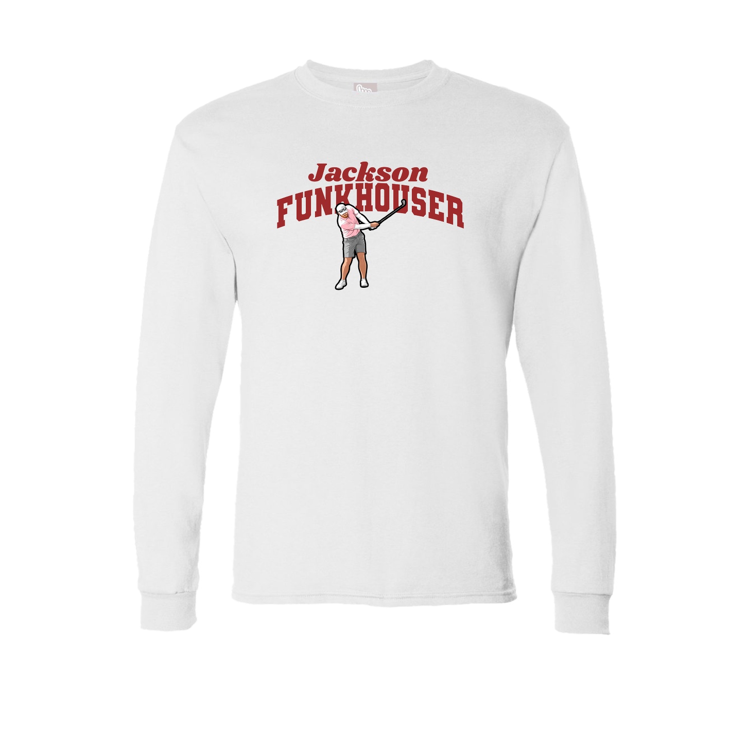 Long Sleeve Tee — Signature Arch in White