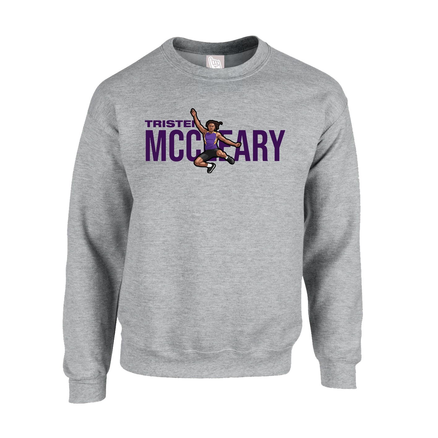 Fleece Crew — Player Name in Grey