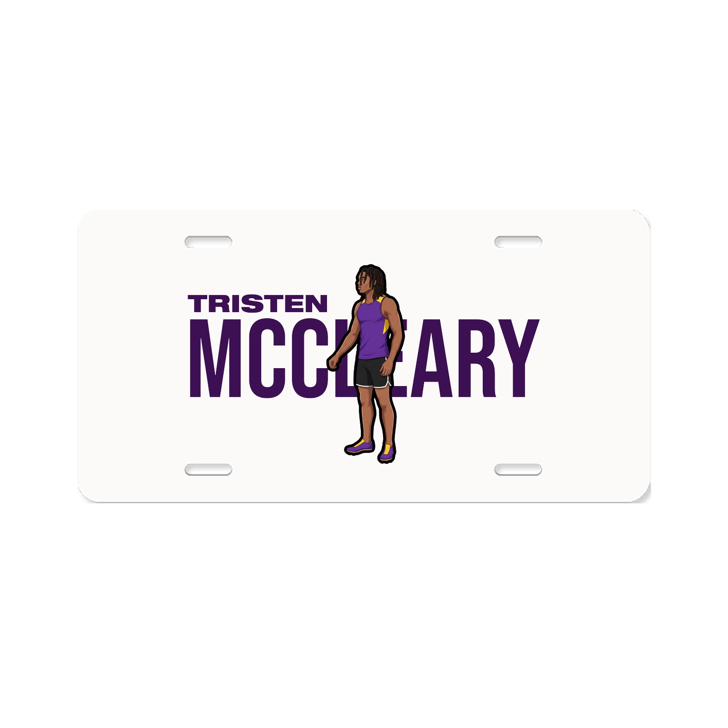 License Plate — Player Name in Classic