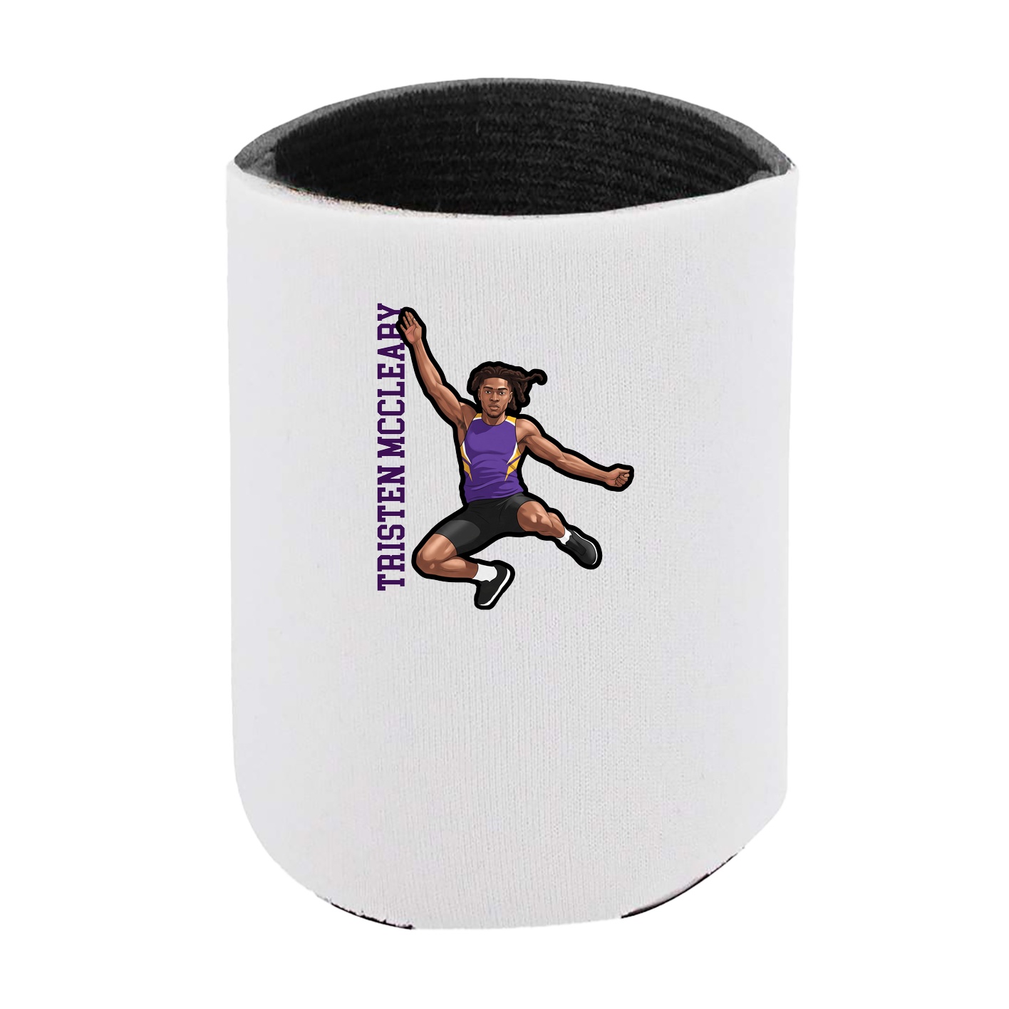 Can Holder — Name Vertical in White