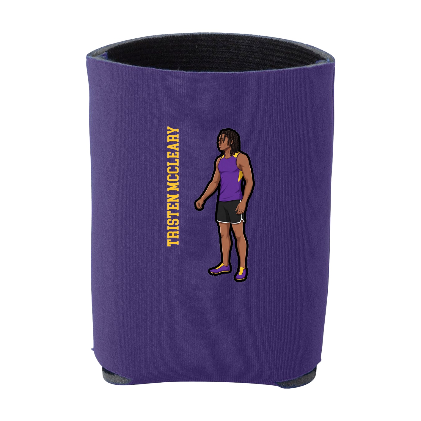 Can Holder — Name Vertical in Purple
