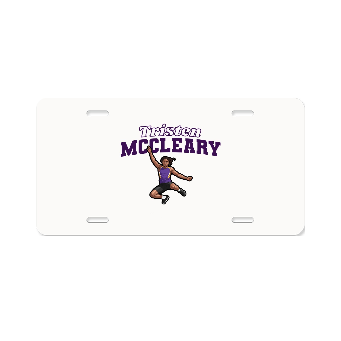 License Plate — Name Arch in Classic