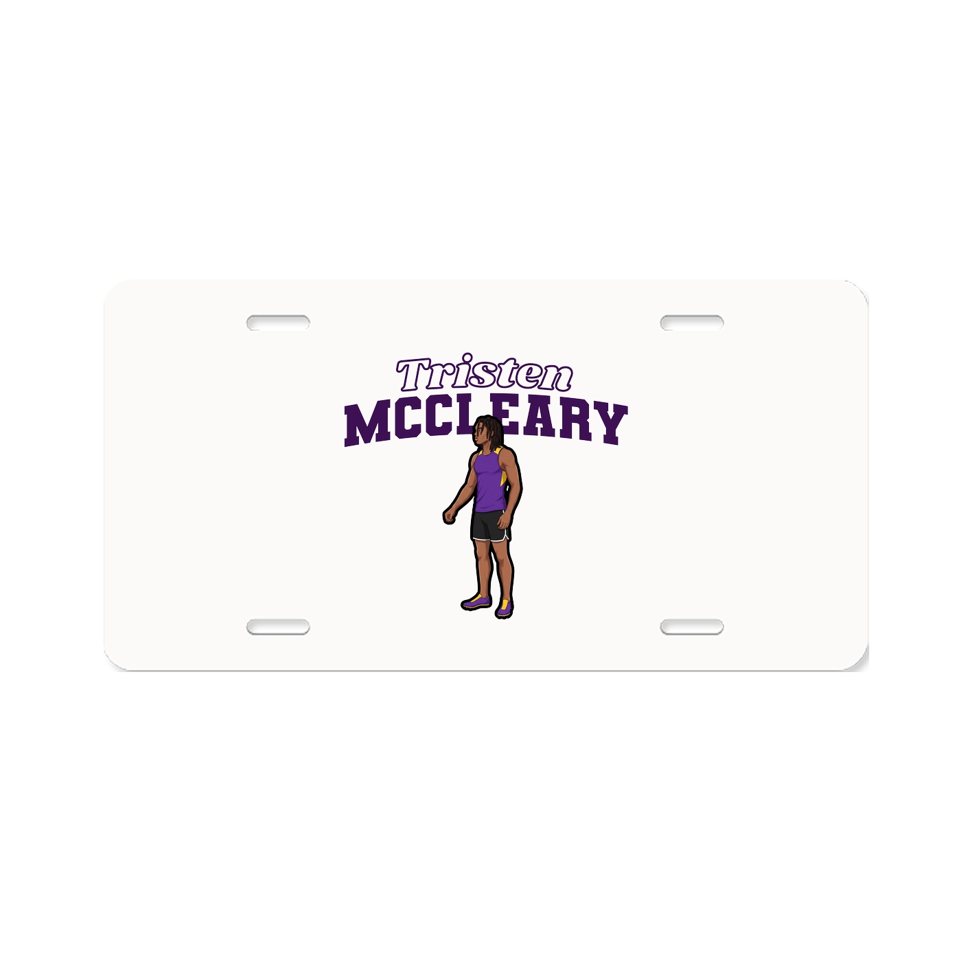 License Plate — Name Arch in Classic
