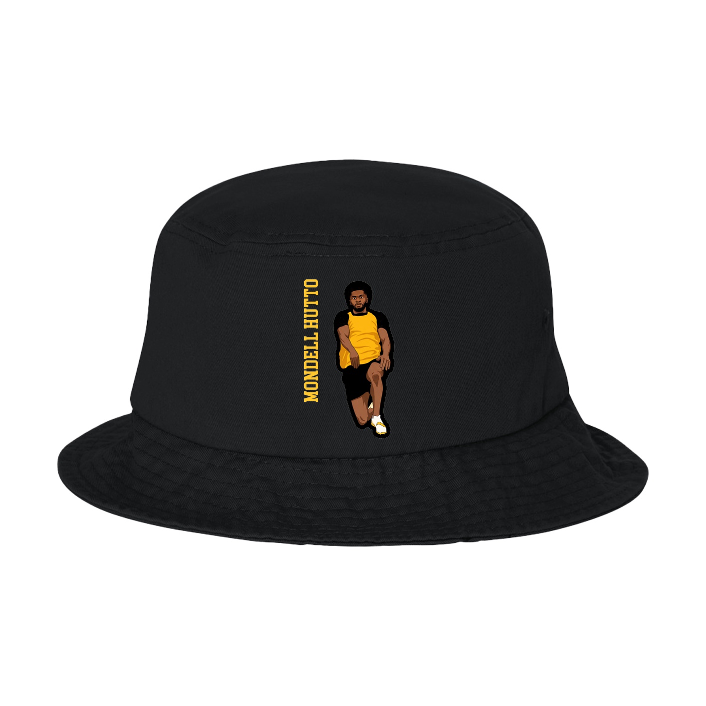 Bucket Cap — Name Vertical in Black