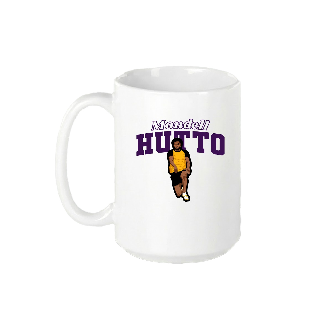 15oz Coffee Mug — Name Arch in White