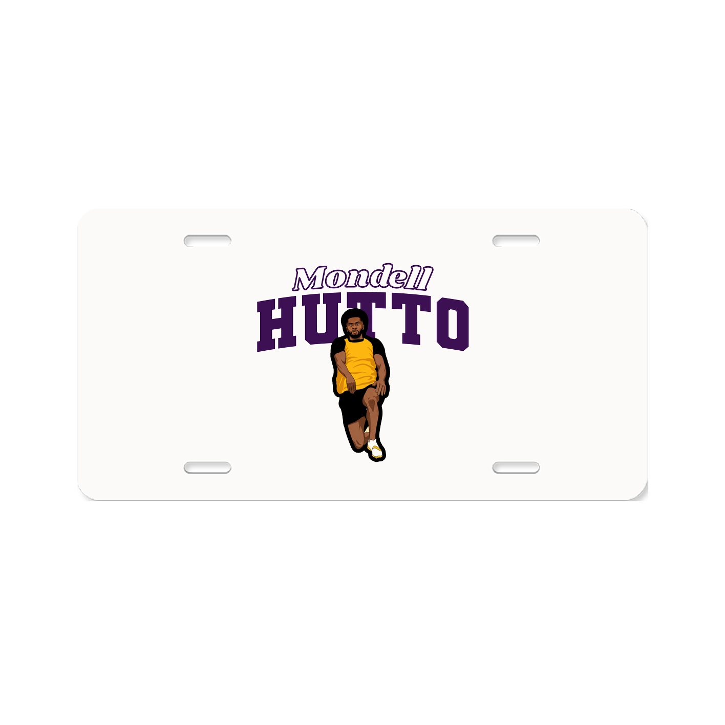 License Plate — Name Arch in Classic