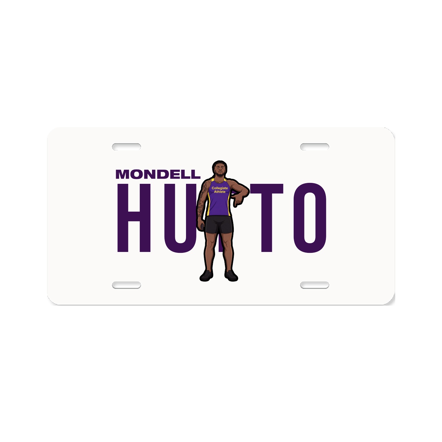 License Plate — Player Name in Classic
