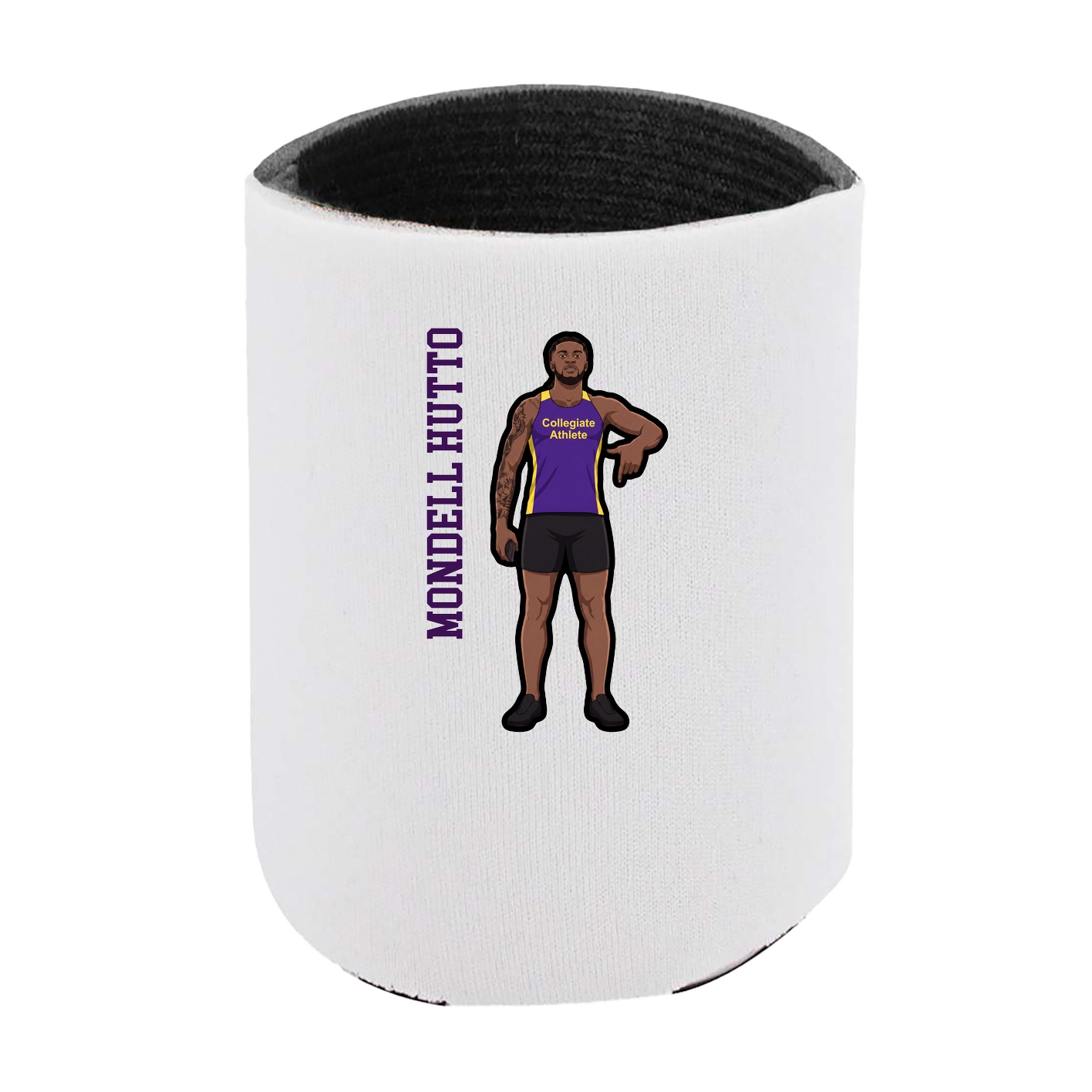 Can Holder — Name Vertical in White