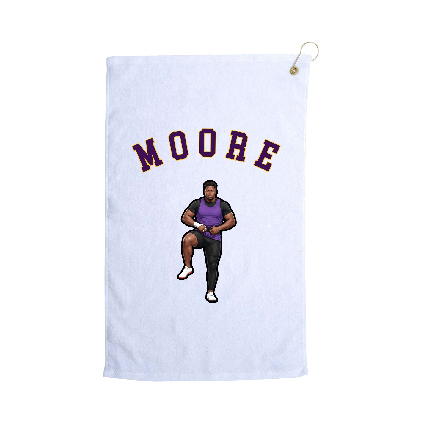 Golf Towel — Shirsey Arch in White