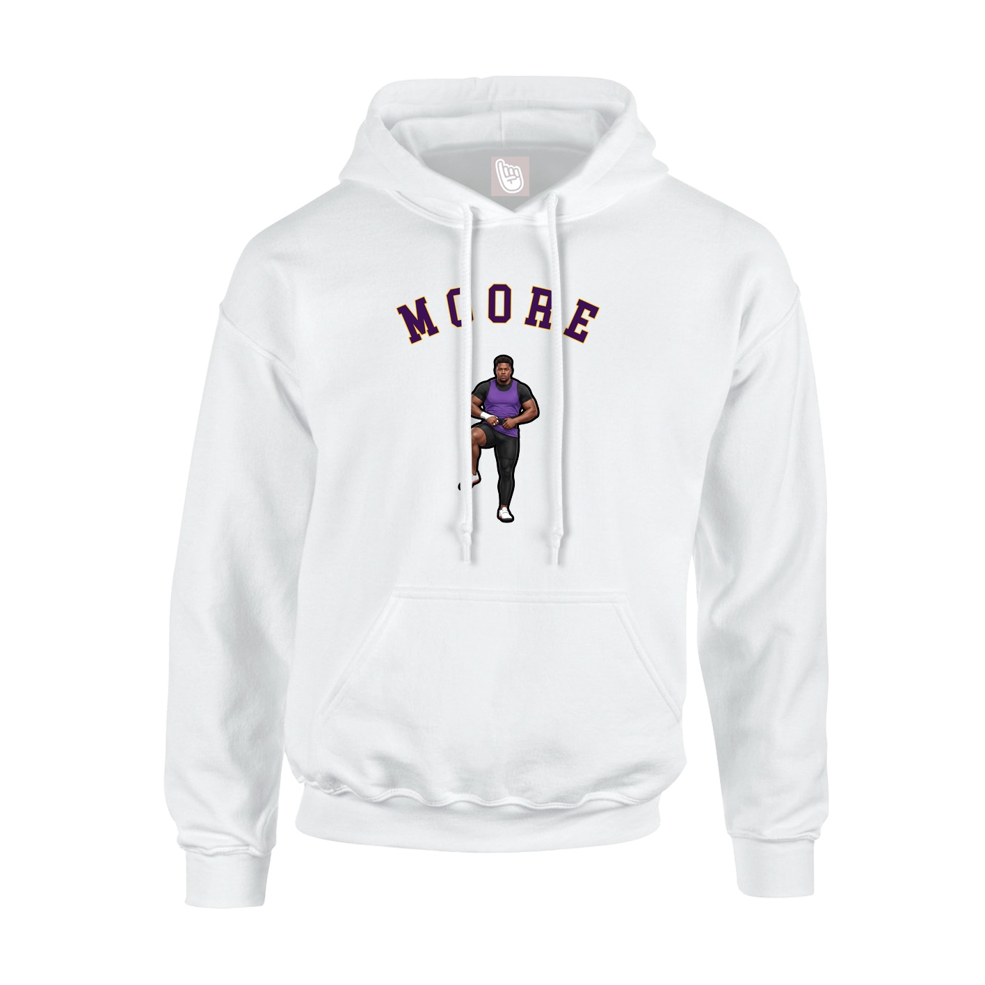 Youth Hoodie — Shirsey Arch in White