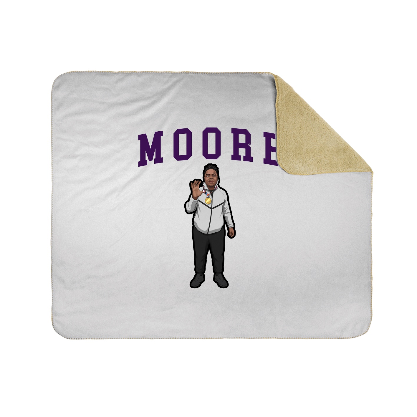 Throw Blanket — Shirsey in White
