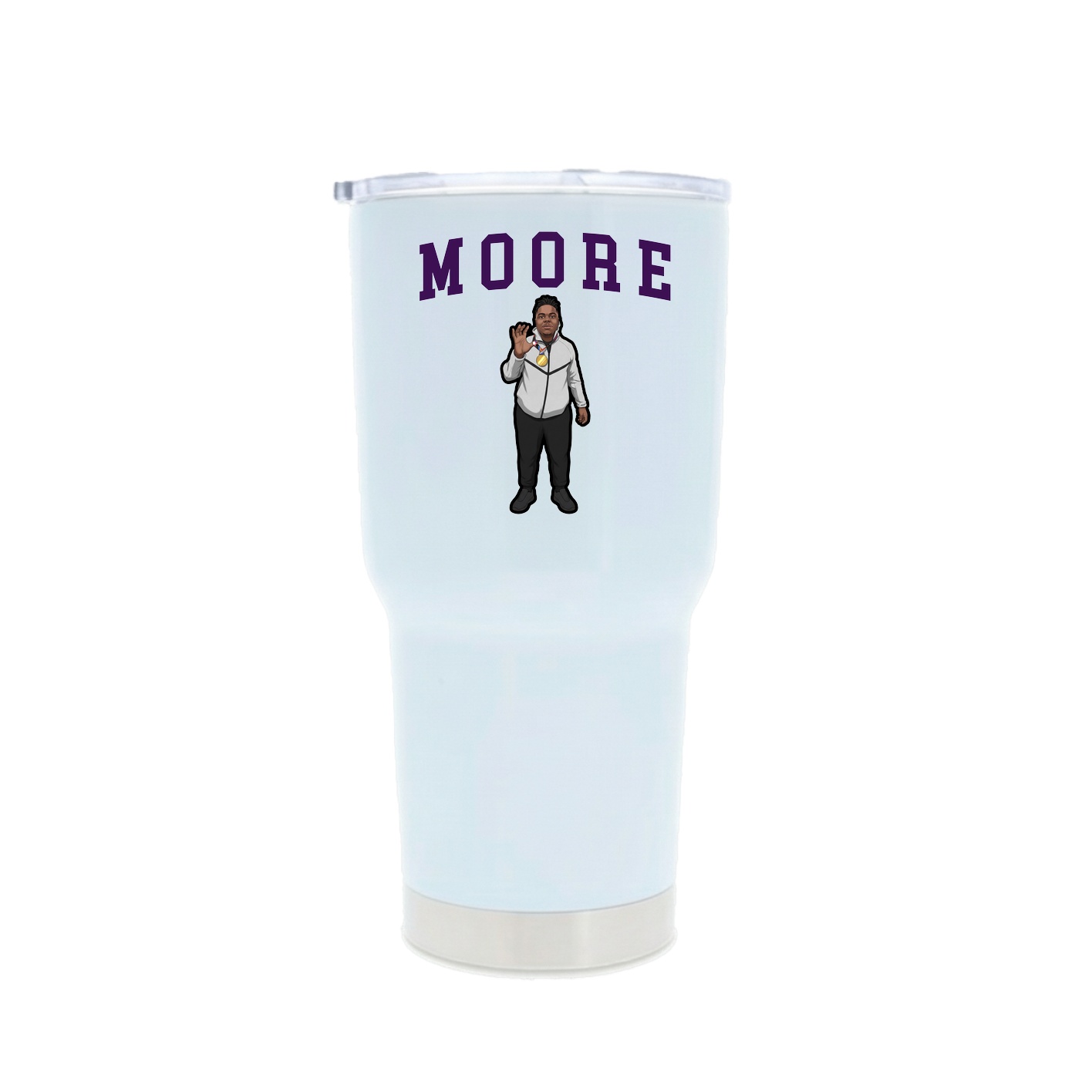 30oz Stainless Steel Tumbler — Shirsey in White