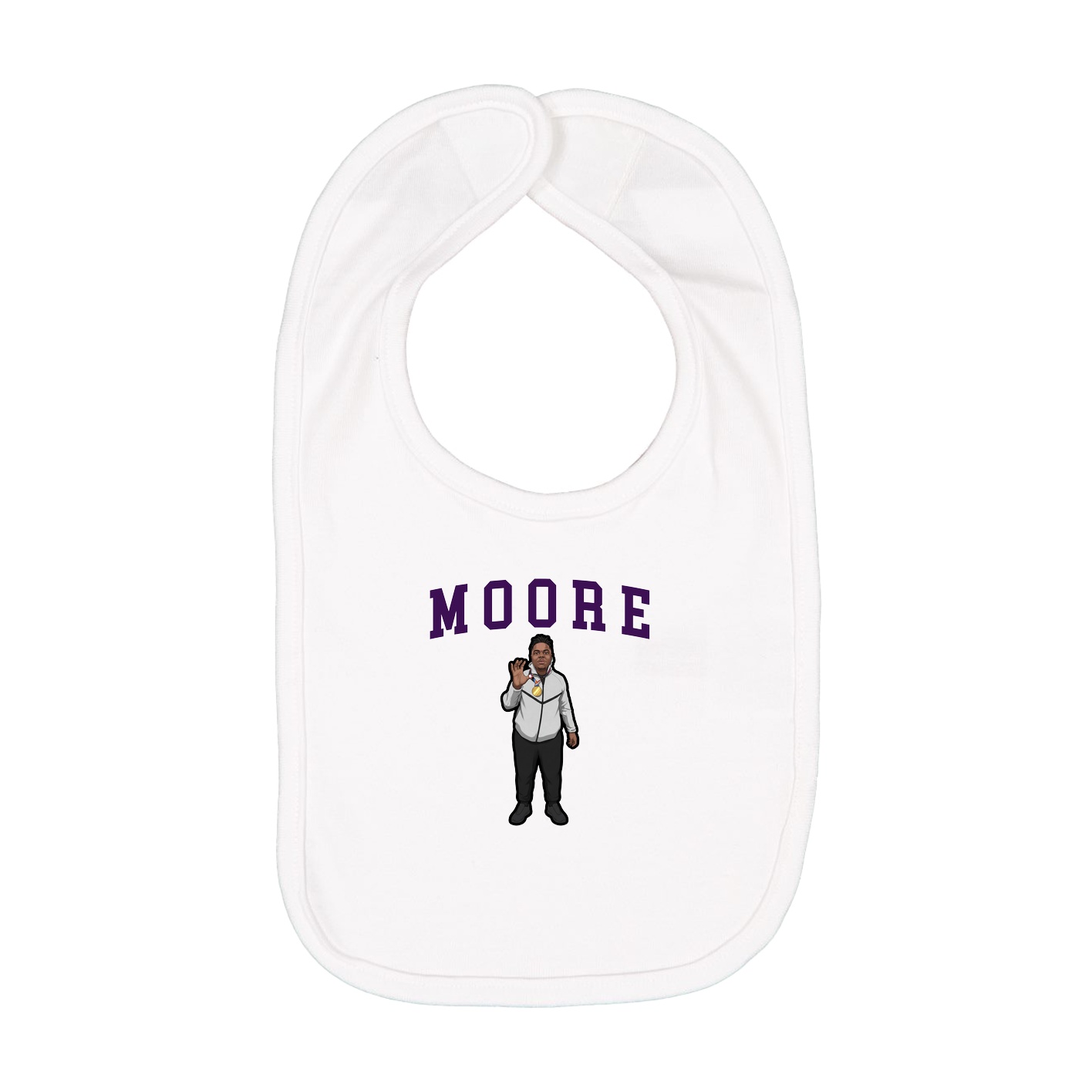 Infant Bib — Shirsey in White