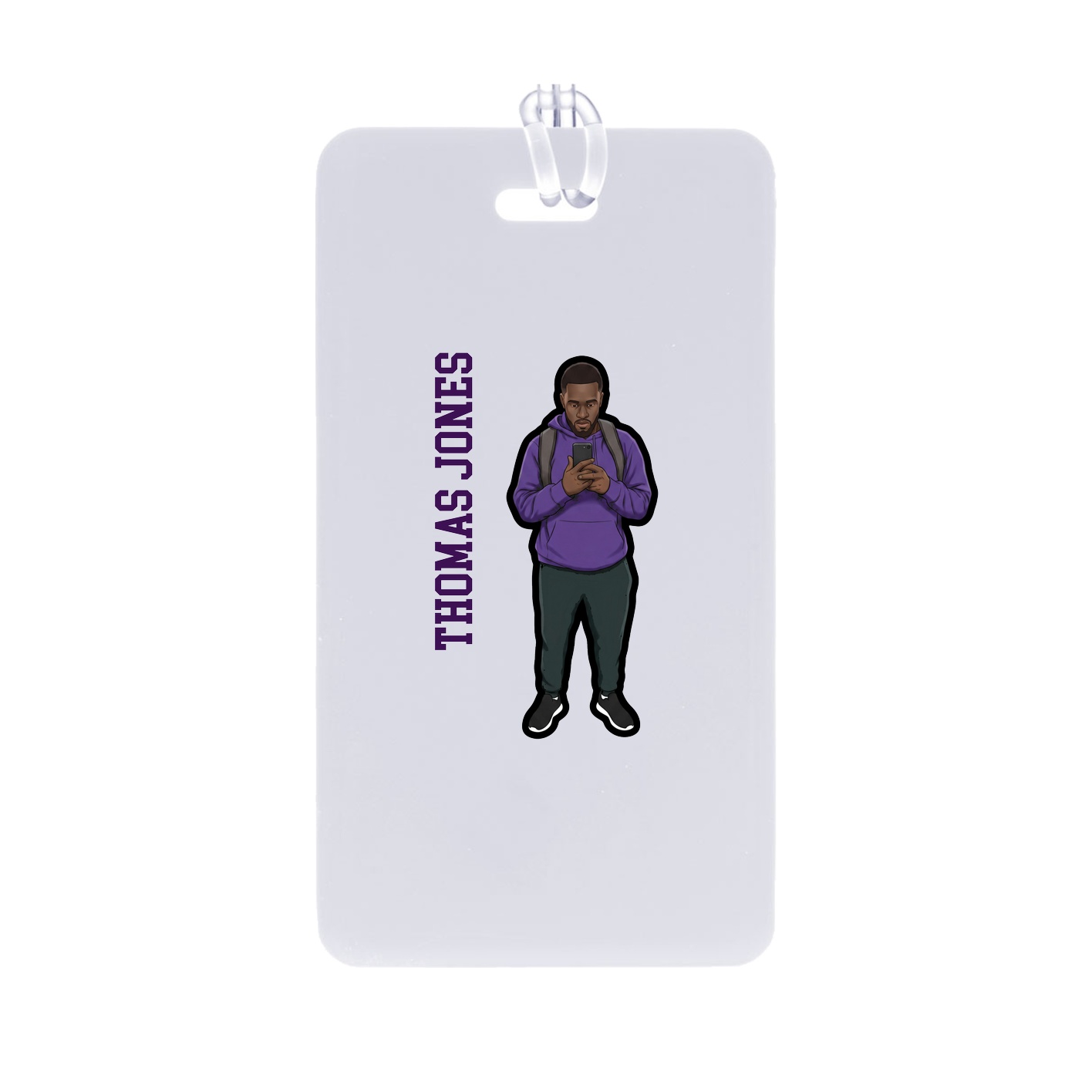 Bag Tag — Name Vertical in Classic