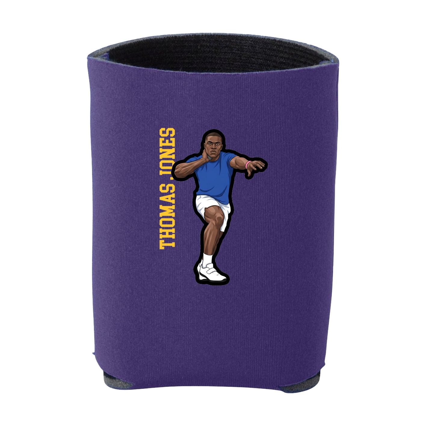 Can Holder — Name Vertical in Purple