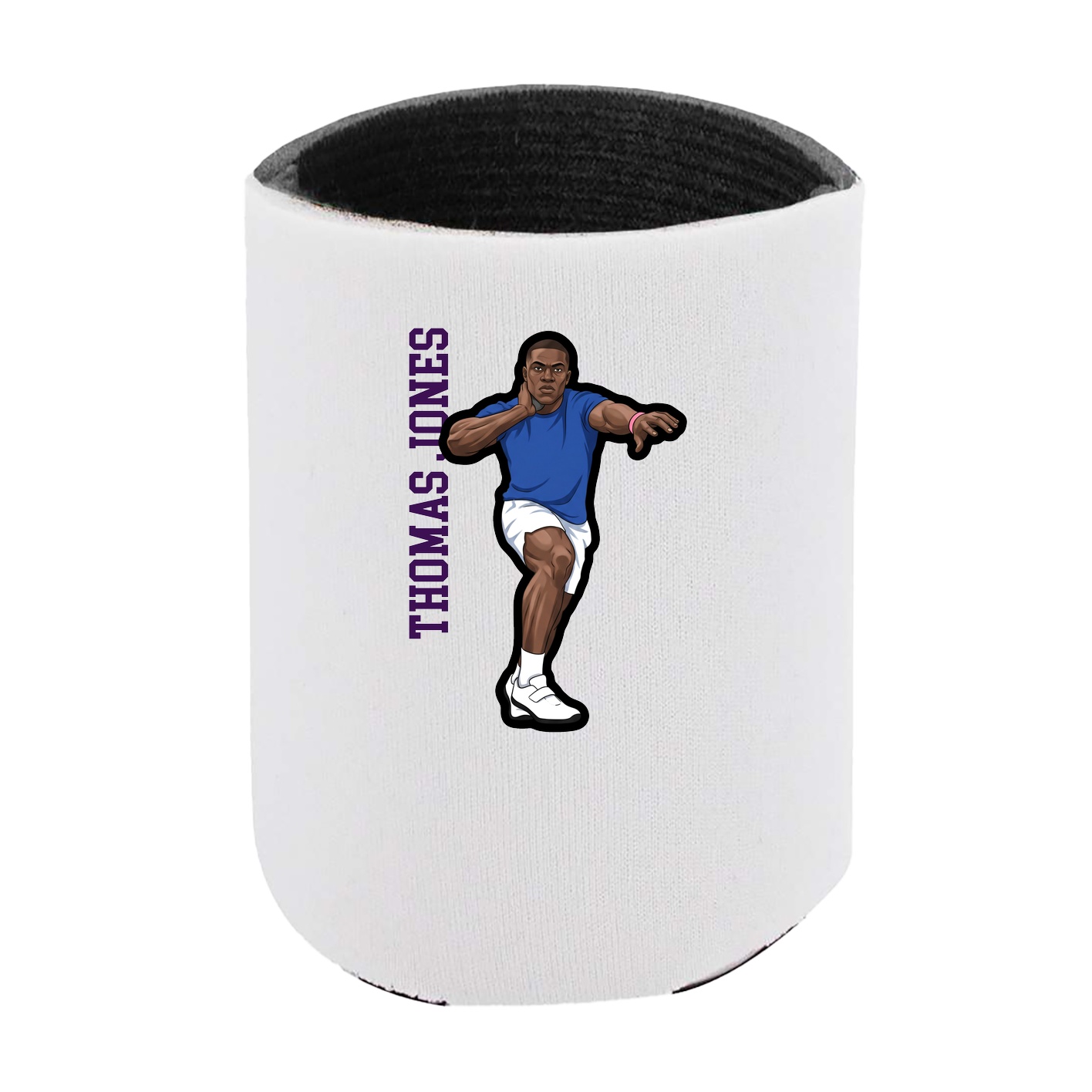 Can Holder — Name Vertical in White