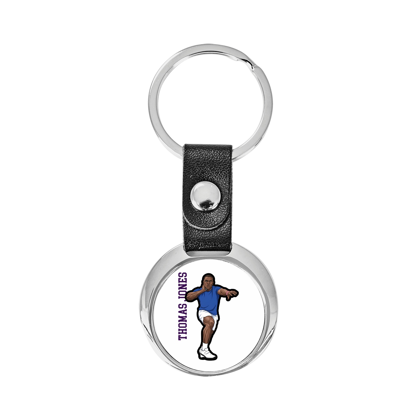 Key Chain — Name Vertical in Classic