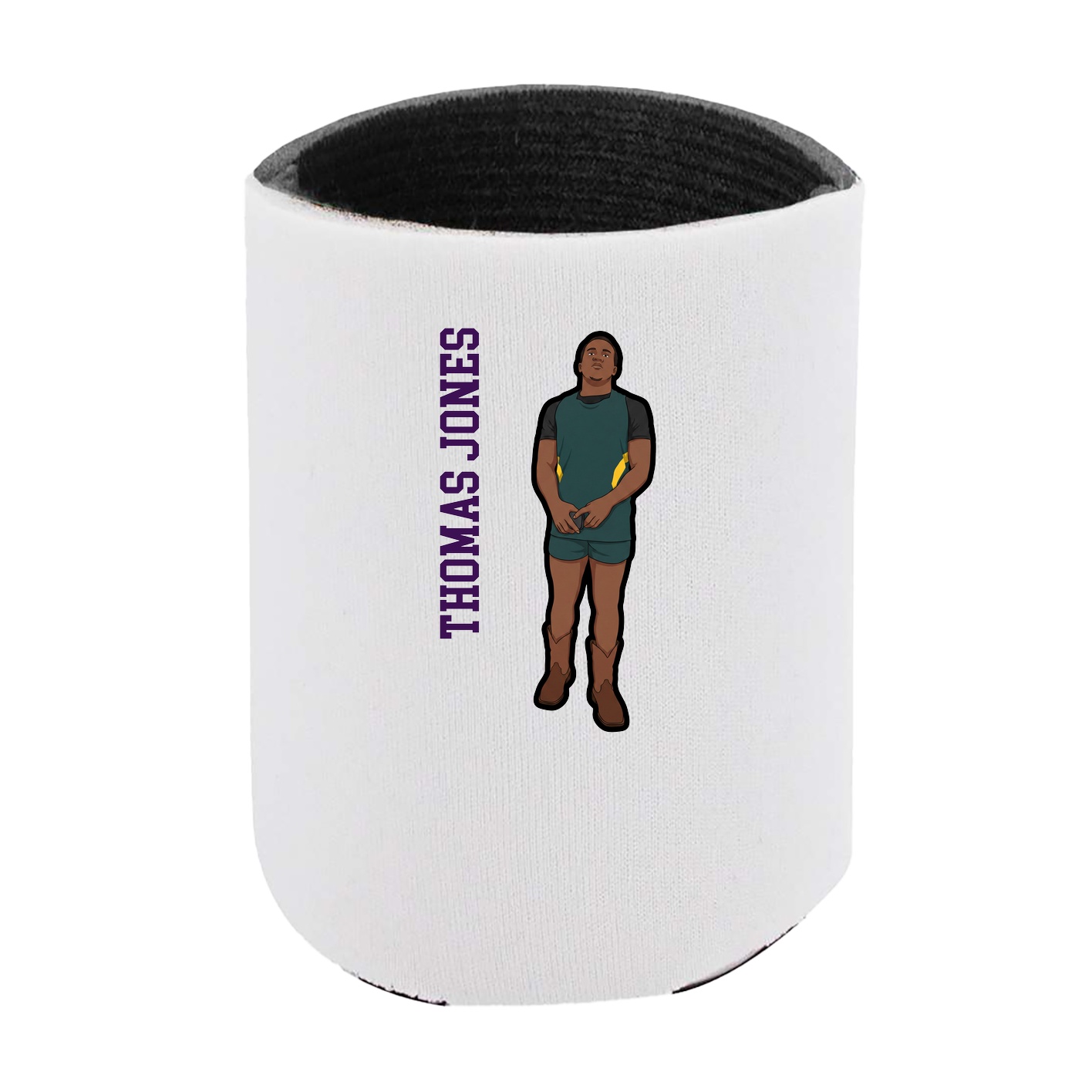 Can Holder — Name Vertical in White
