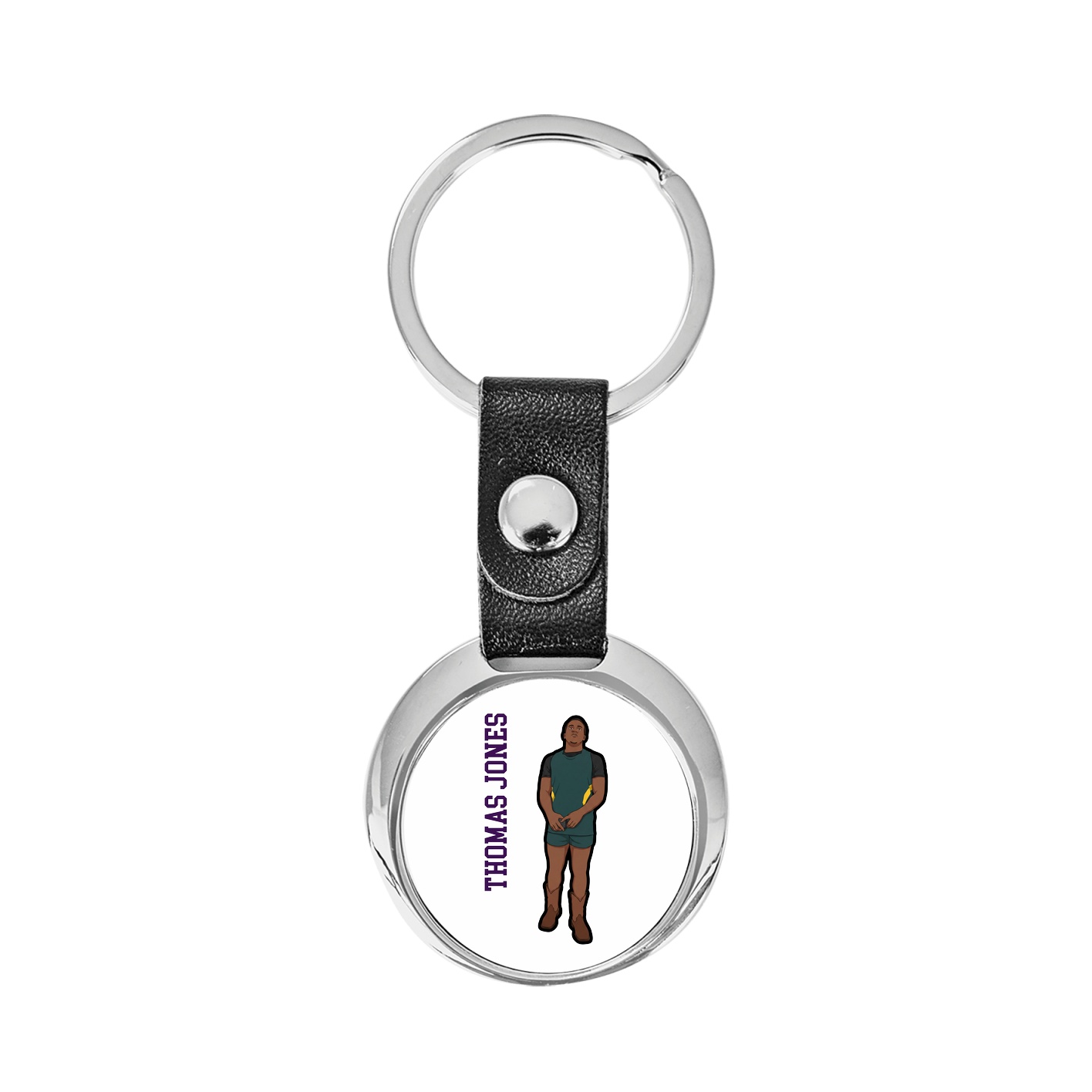 Key Chain — Name Vertical in Classic