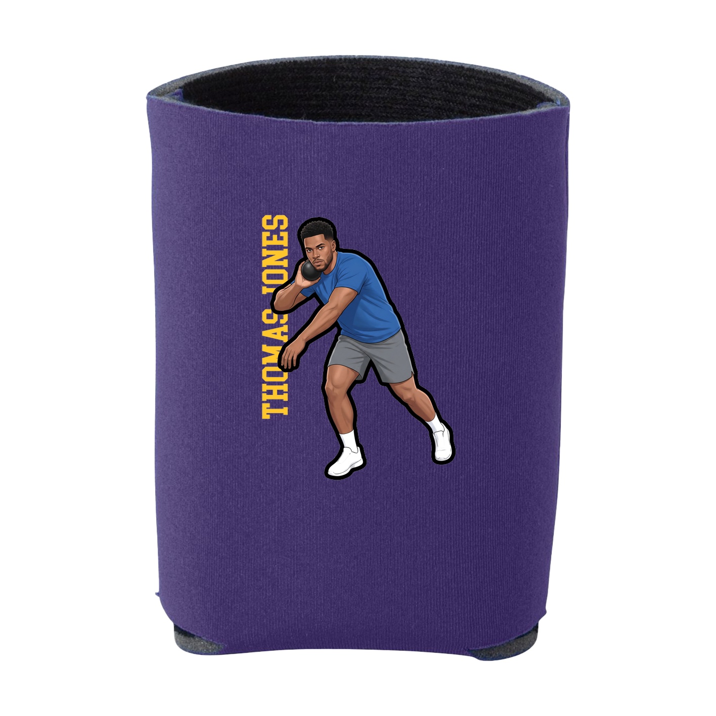 Can Holder — Name Vertical in Purple