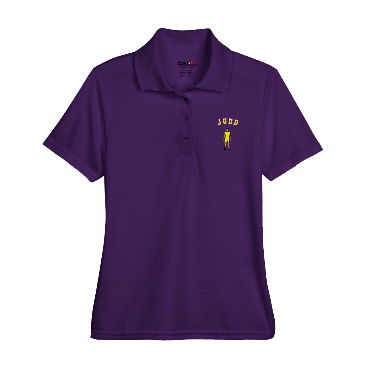 Womens Performance Polo — Shirsey Arch in Purple
