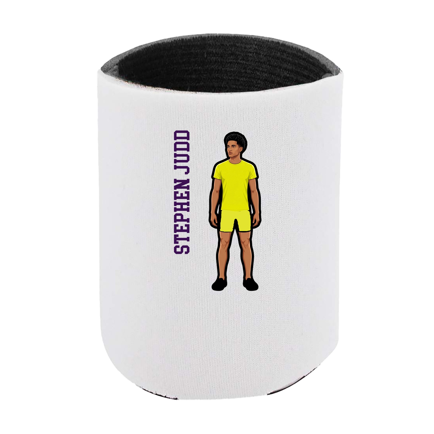 Can Holder — Name Vertical in White