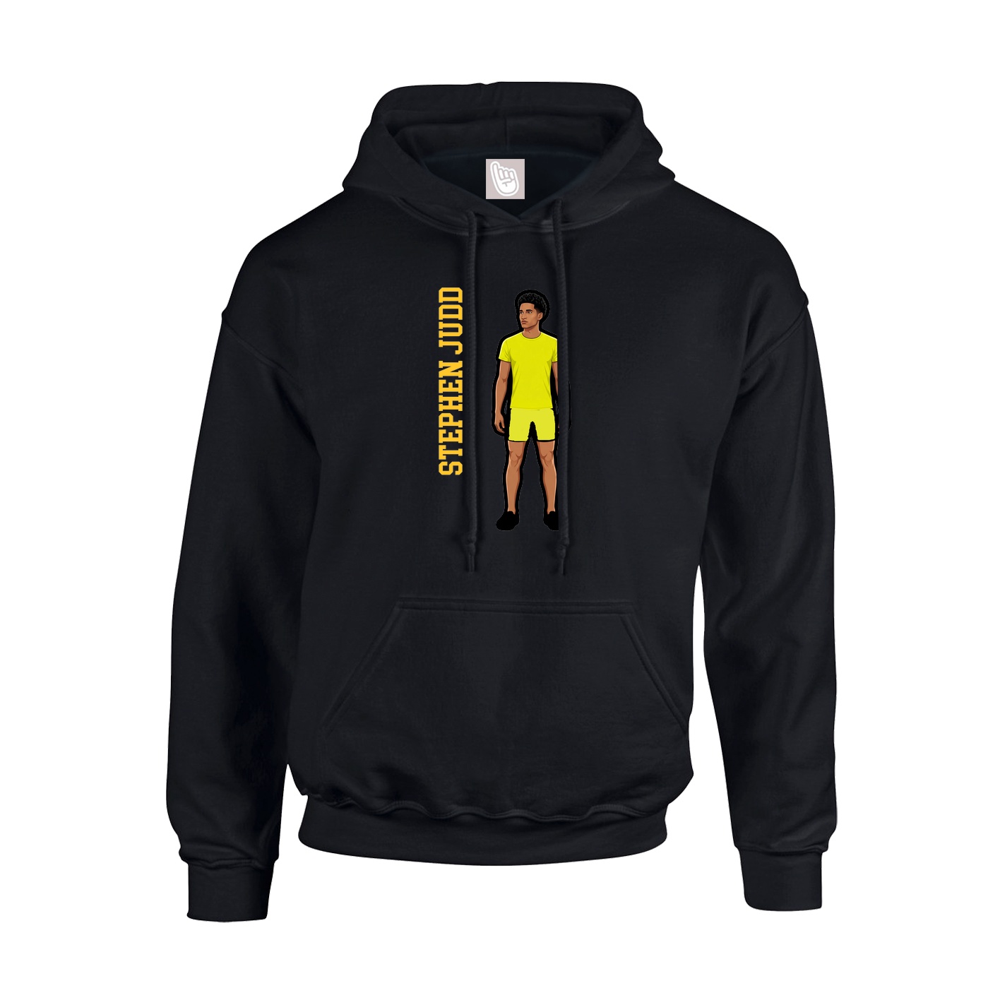 Hoodie — Name Vertical in Black