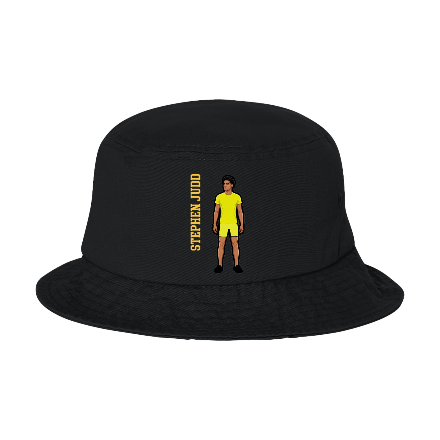 Bucket Cap — Name Vertical in Black