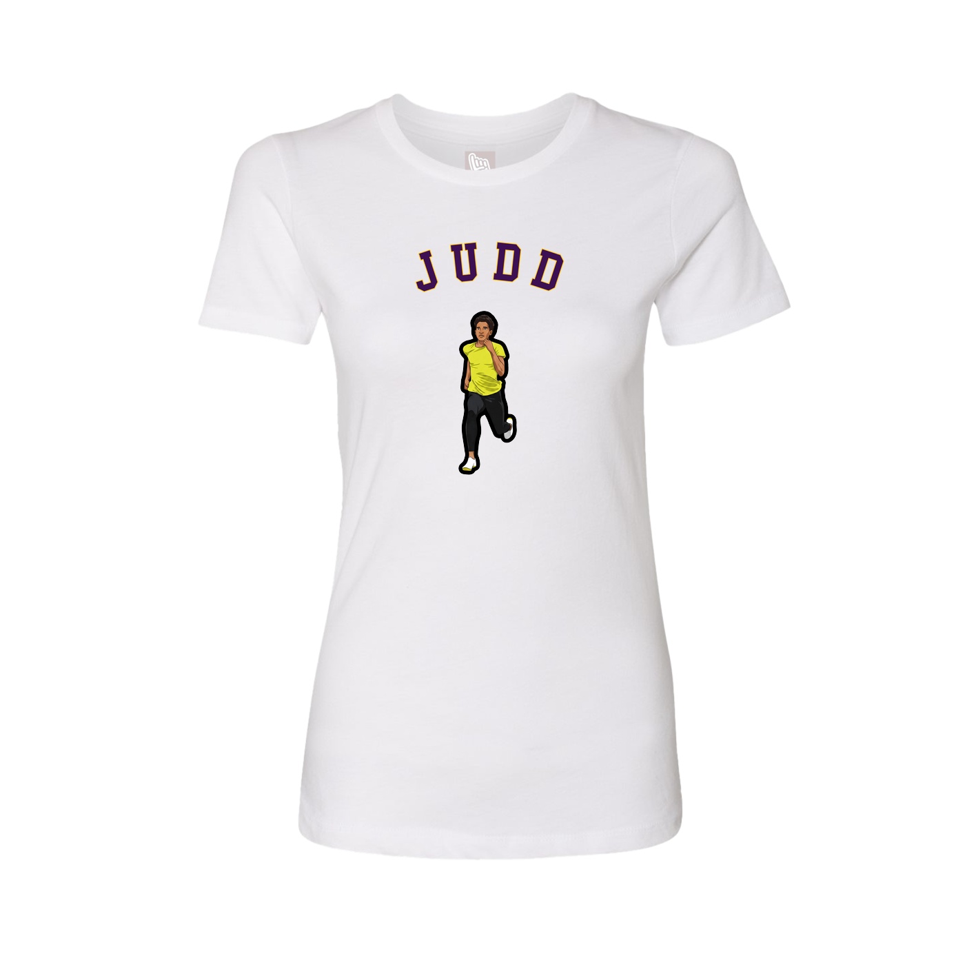 Fitted Women's Tee — Shirsey Arch in White