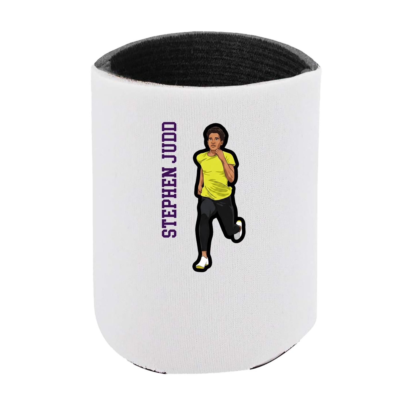 Can Holder — Name Vertical in White